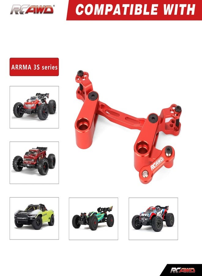 RCAWD ذراع توجيه جديد من RCAWD لحماية سيرفو التوجيه لسيارات Arrma 1/10 Senton Granite Big Rock Outcast Kraton 4S BLX، وذراع توجيه 1/8 Typhon 3S BLX، قطع غيار مُحسّنة. - Image 2